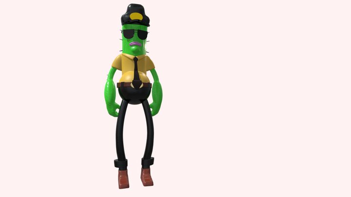 Cactus Policia 3D Model