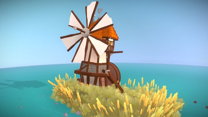 Lonely Windmill - Seafarer's Paradise 3D Model