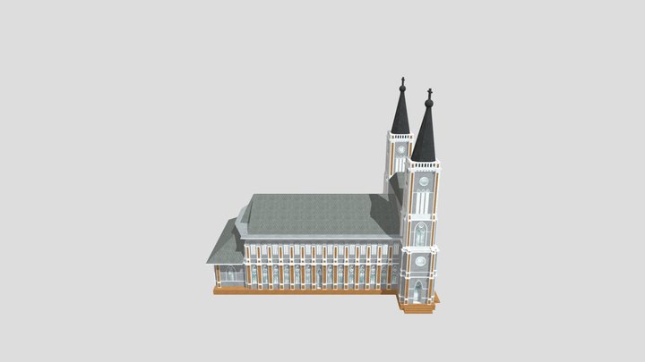 Church of Wat Mae Phra Patthinthiniramon 3D Model
