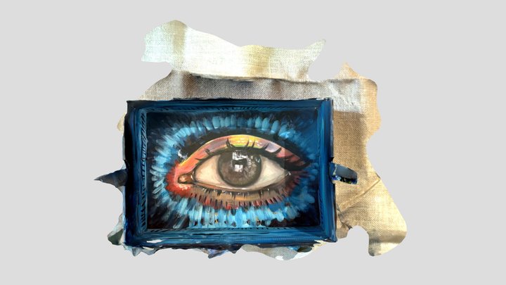 Painted Shoe Box 3D Model
