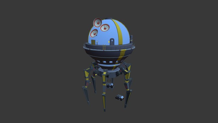 XYZ_Draft Punk_HW6_Space Station 3D Model
