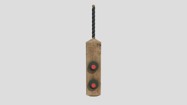 Landmine Cricket Bat 3D Model