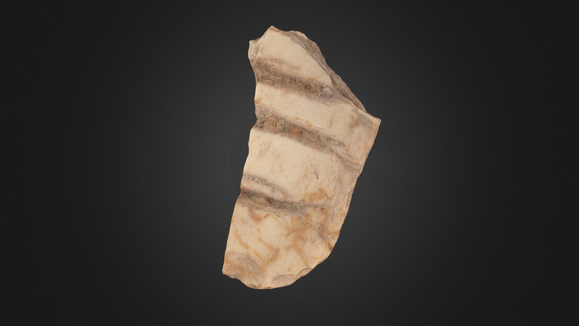 11294 1 Bone Gaming Piece