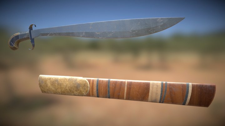 Sword Of Balantang with Sheathe 3D Model