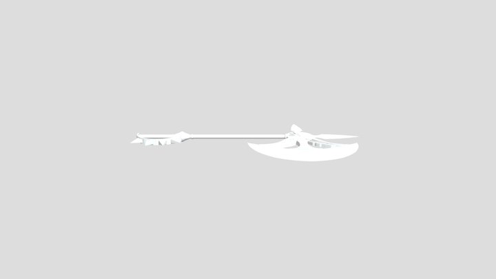 Divine Axe Rhitta Untextured 3D Model