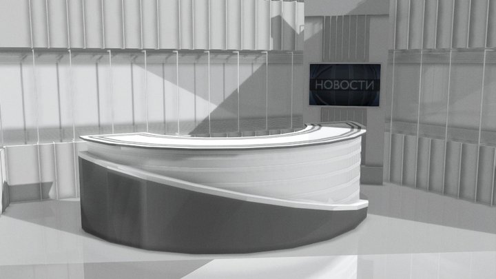 Студия новостей (QTV (Казахстан), 2005-2008) 3D Model
