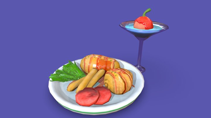 PBR meal 3D Model
