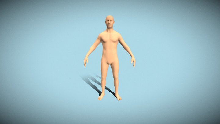 Low poly character 3D Model