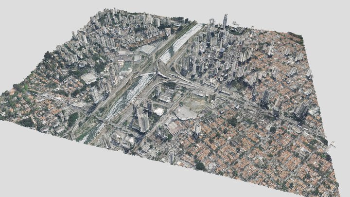 Airborne Laser Scanning of São Paulo city 3D Model