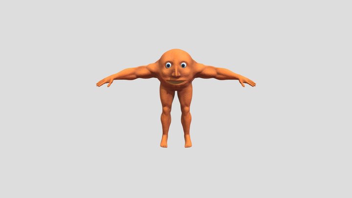 Buff Orange Lad 3D Model