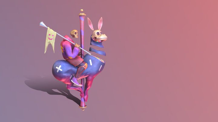 Skull Guy 3D Model