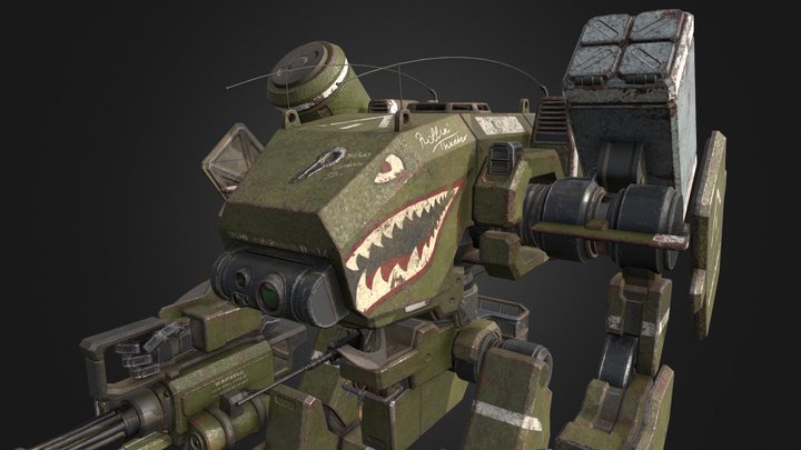 LS-M1 - U.S. Marine Corps Mech 3D Model
