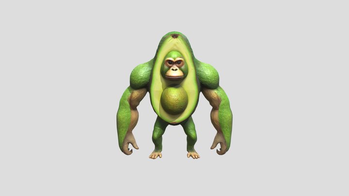 Avocadogorilla Brainrot 3D Model