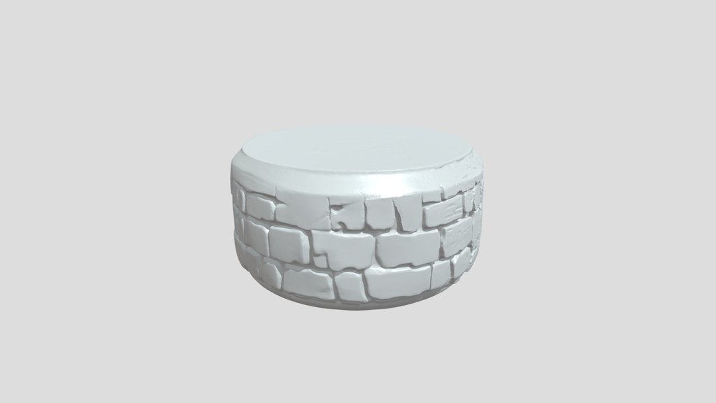 stone round stool