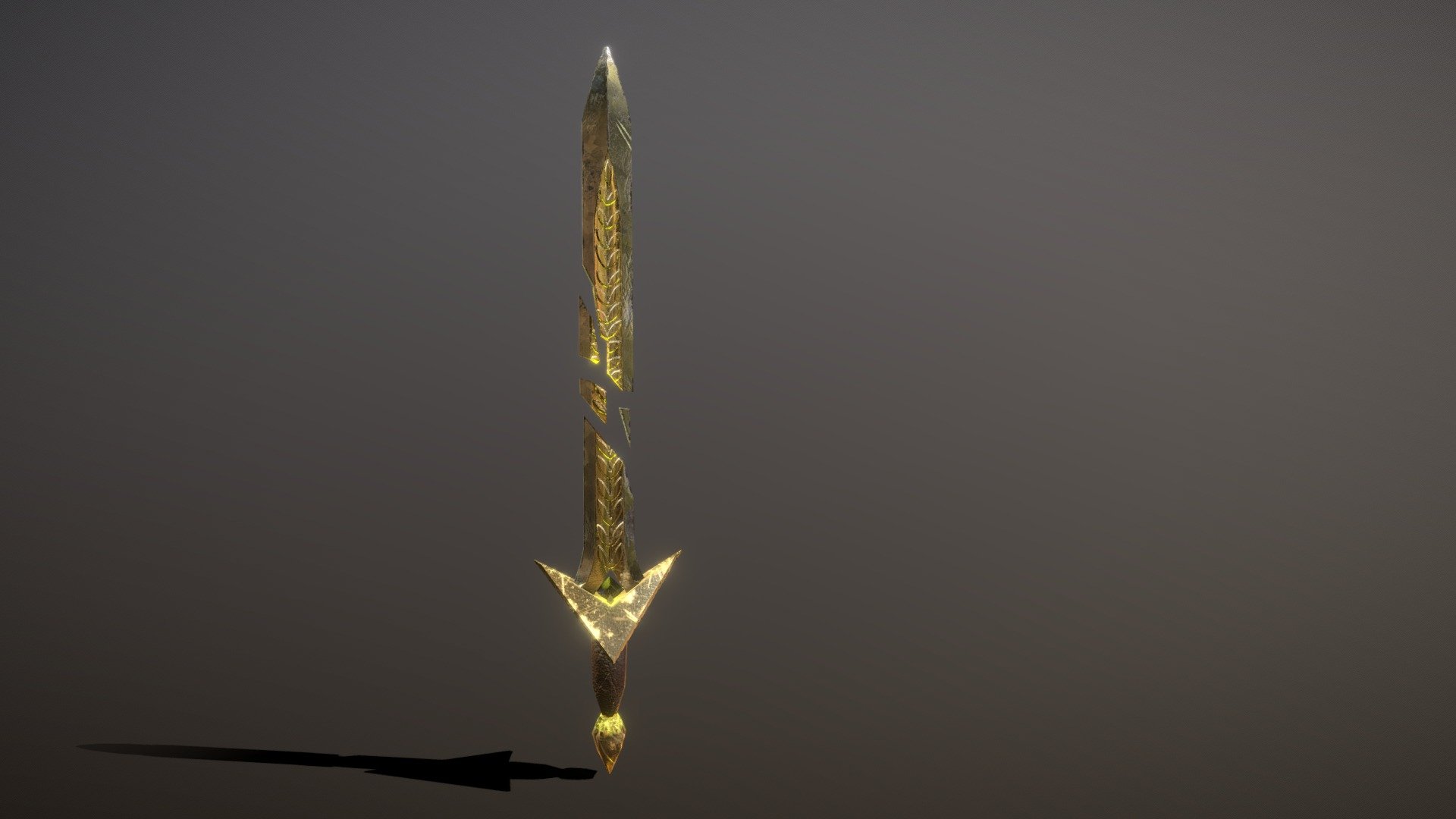 ArtStation - Elven inspired Sword and Shield ArtStation - Elven inspired Sword and Shield