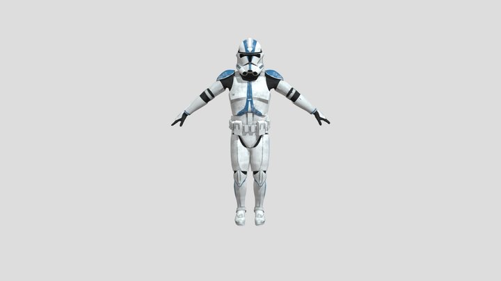 Kiano88 - clone trooper 501st phase 2 3D Model