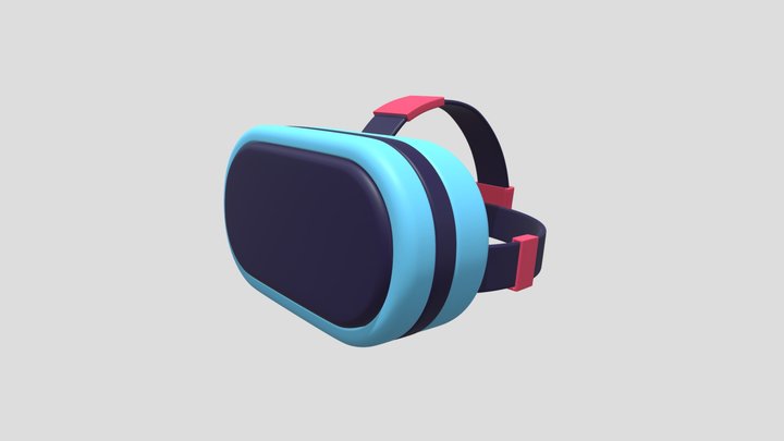 VR Virtual Reality Headset 3D Model