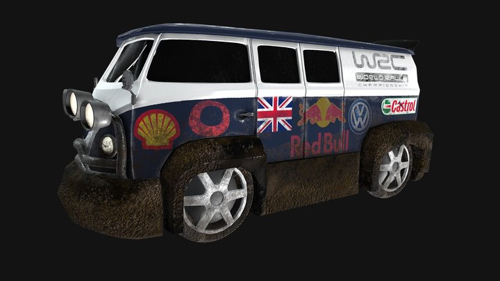 Volkswagen T1 Type 2 - Rally Edition 3D Model