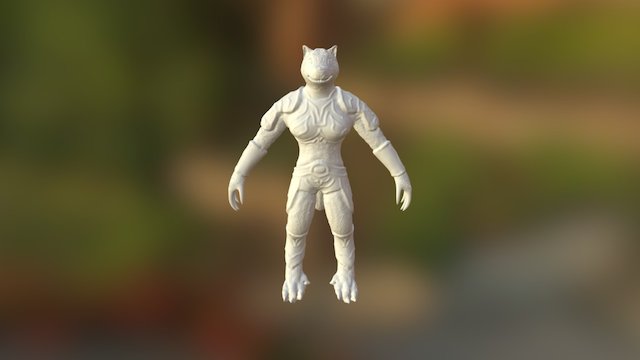 Wolf Woman 3D Model