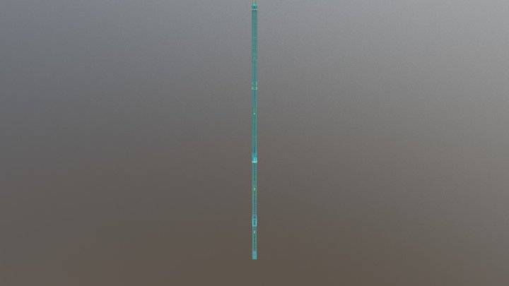 Precast columns CUBE 2.5 3D Model