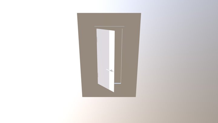 Textured Mirror Wall Object 3D Model