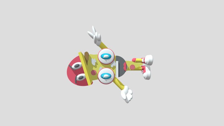 Pizza Man 3D Model