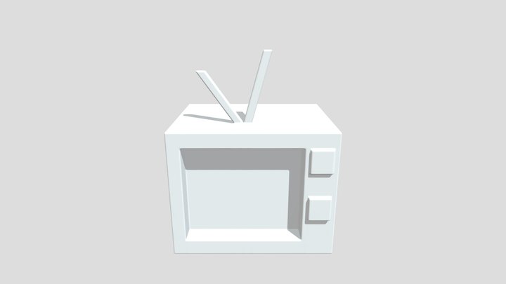 Old Fashion TV 3D Model