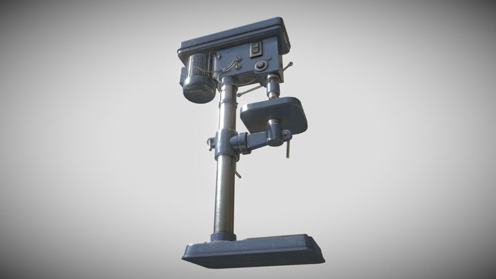 VERTICAL DRILL MACHINE TOOL  3D model 3D Model