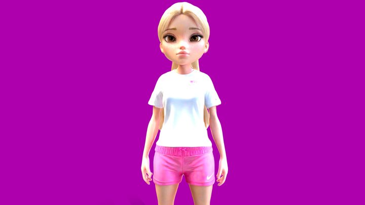 Women, sport girl, famale – Kostenloses 3D-Modell STL