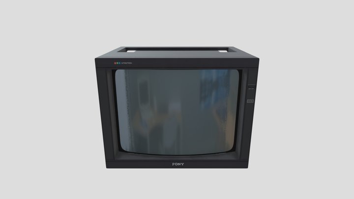 PONY - 90's TV set. 3D Model