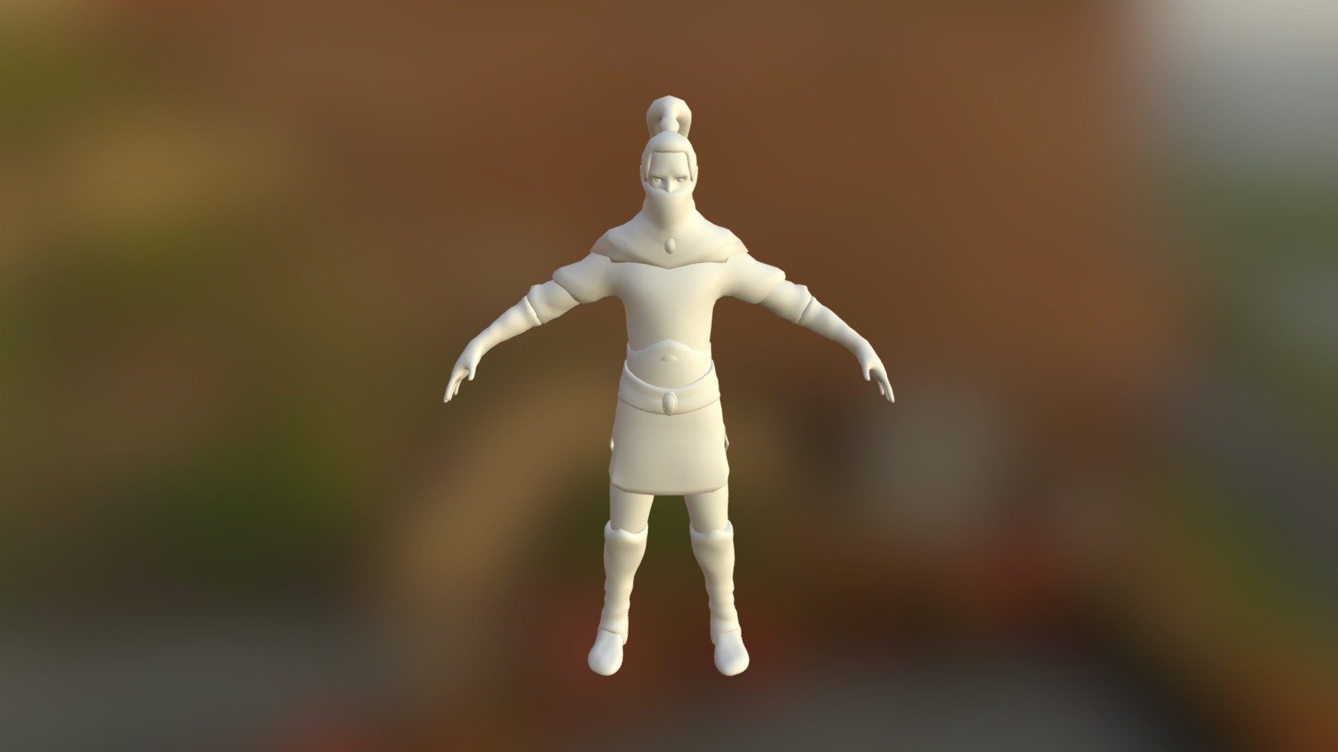 Elf archer Low Poly