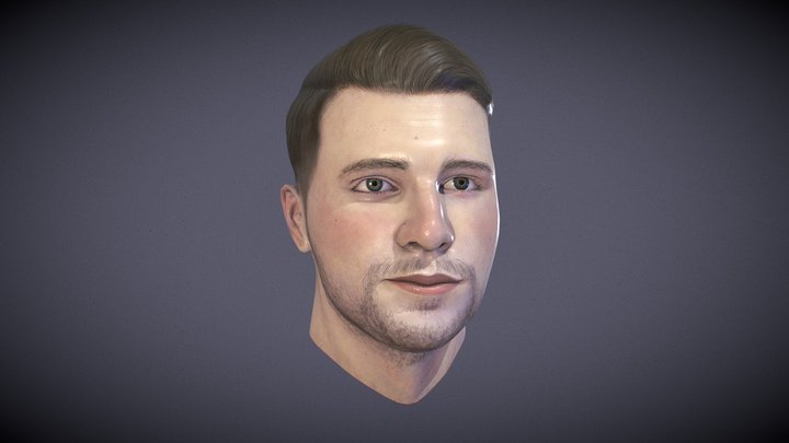 Luka Dončić Game Bust 3D Model