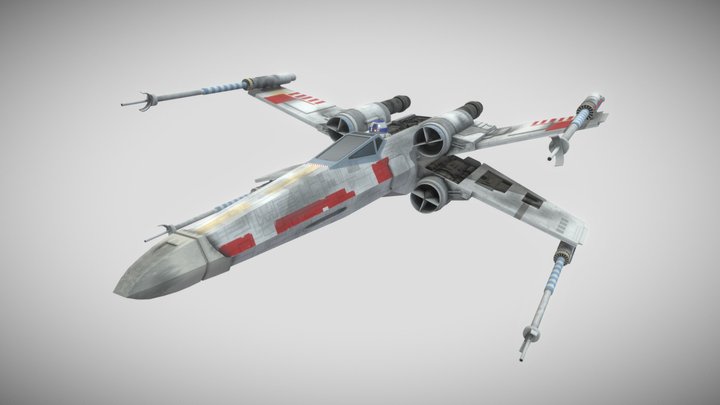 T-65 X-wing Starfighter - Star Wars 3D Model