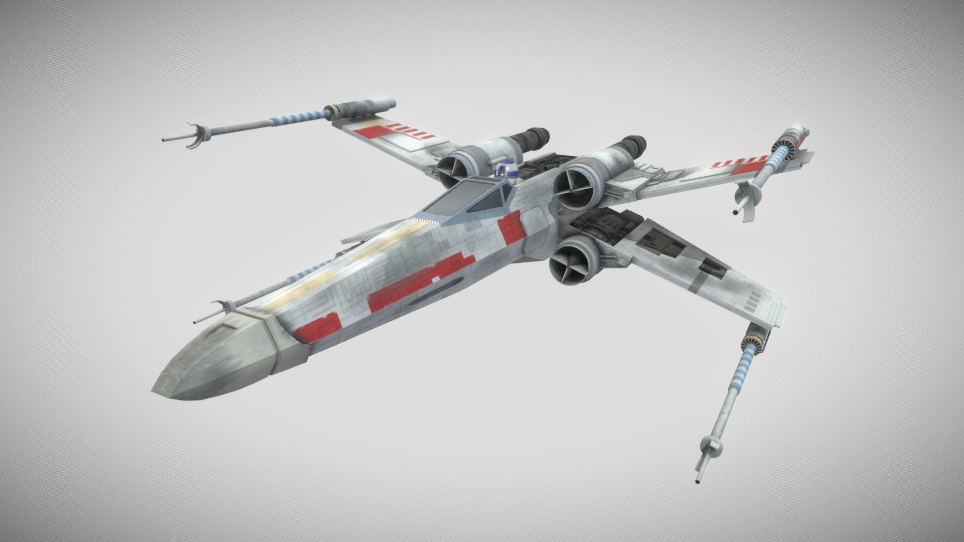 4D Build, Star Wars T-65 X-Wing Starfighter 3D Model Kit