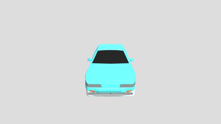 Nissan s13 low poly (my 1° project) 3D Model