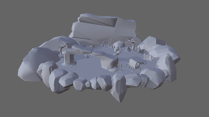 miners camp blocking 3D Model