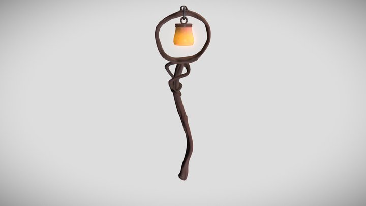 Lumen's Staff 3D Model