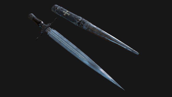 Church Daggar 3D Model