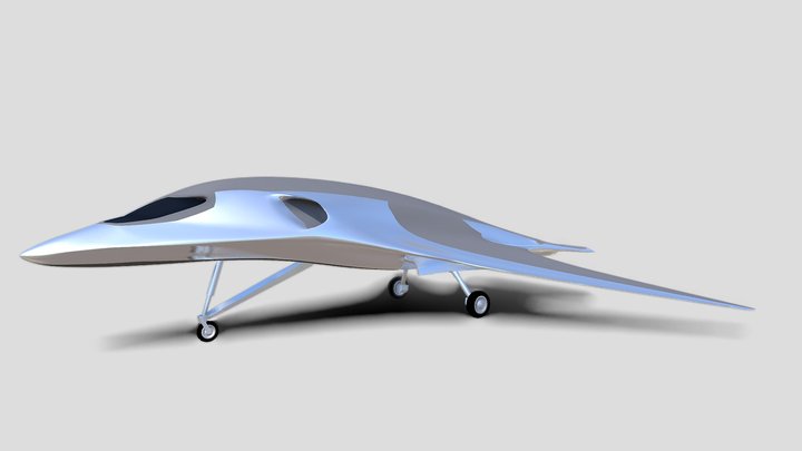 Futuristic Jet 3D Model