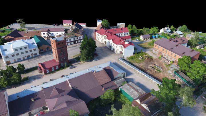 Сквер в г. Печоры 3D Model