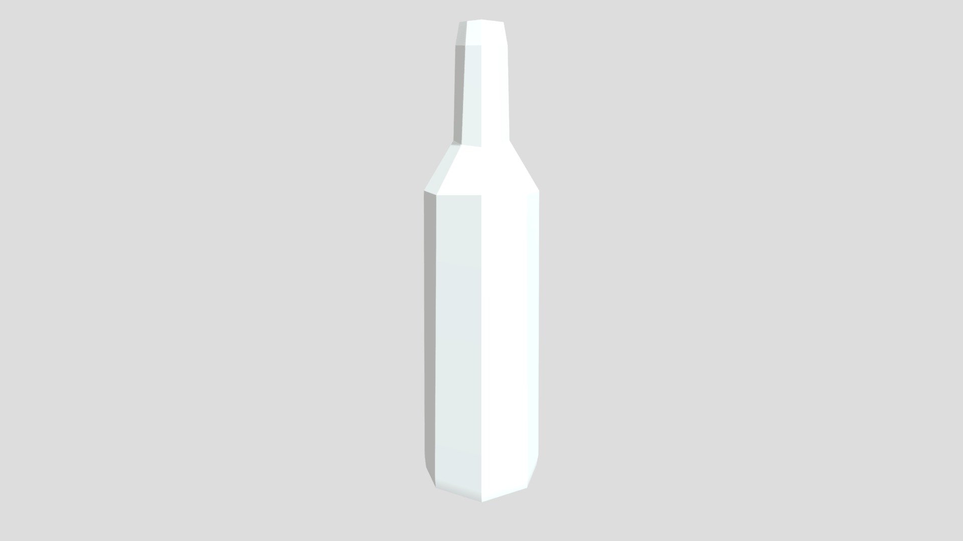 low Poly bottle