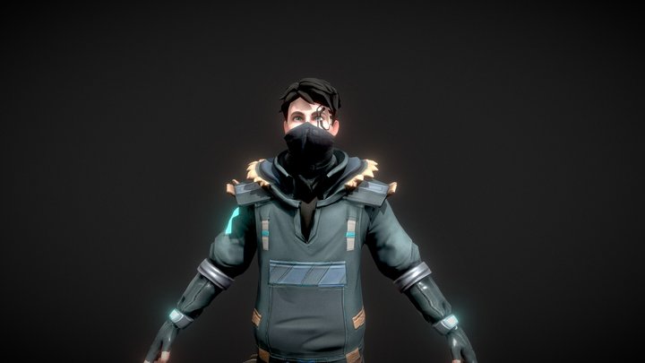 Sci-fi agent 3D Model