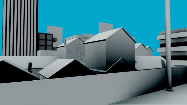 Anime Street 3D Model