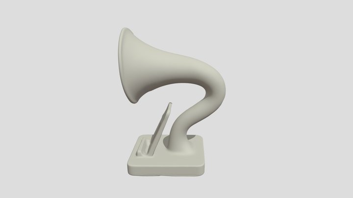 Design a 3D-printable passive phone amplifier s 3D Model