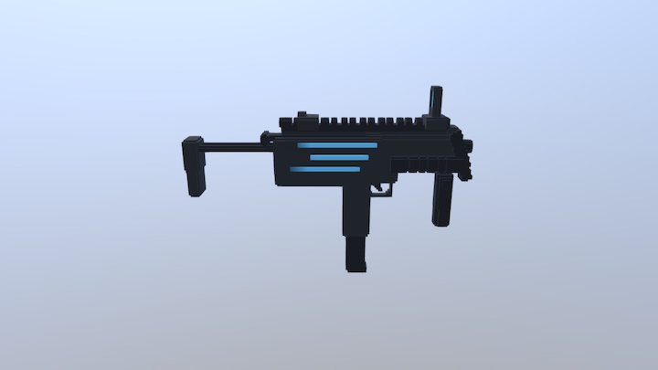 Laser Gun 3D Model