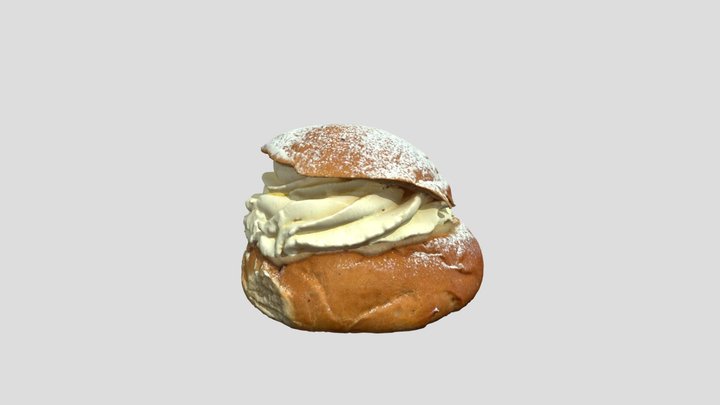 Swedish Semla 3D Model