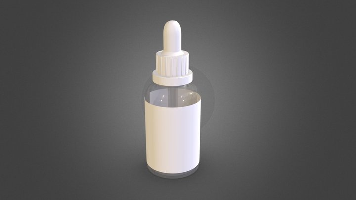Treatment serum dropper bottle 3D Model