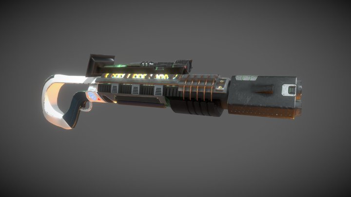 sci-fi gun 3D Model