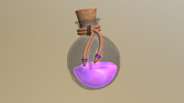 Stylized Magic Potion 3D Model