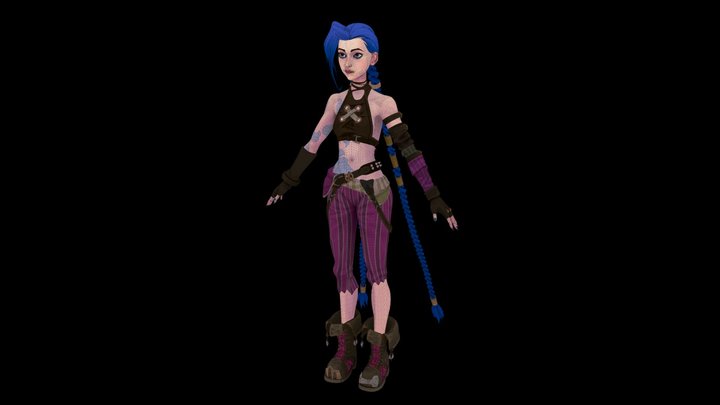 Arcane Inspired Jinx Model 3D Model